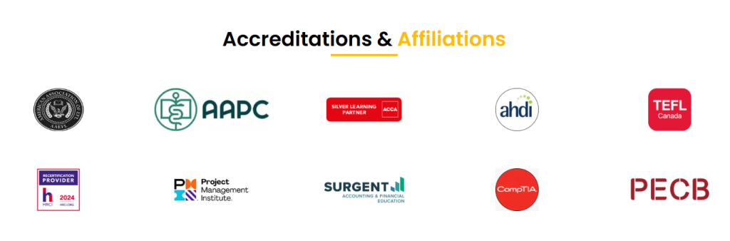 Accreditations of Henry Harvin