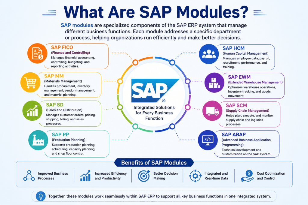 What are SAP Modules
