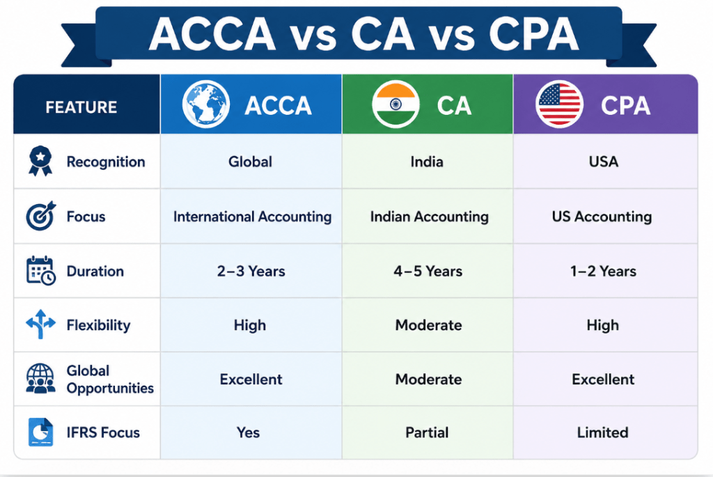 ACCA vs CA vs CPA