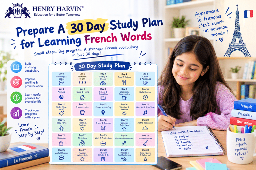 30-Day French Study Plan